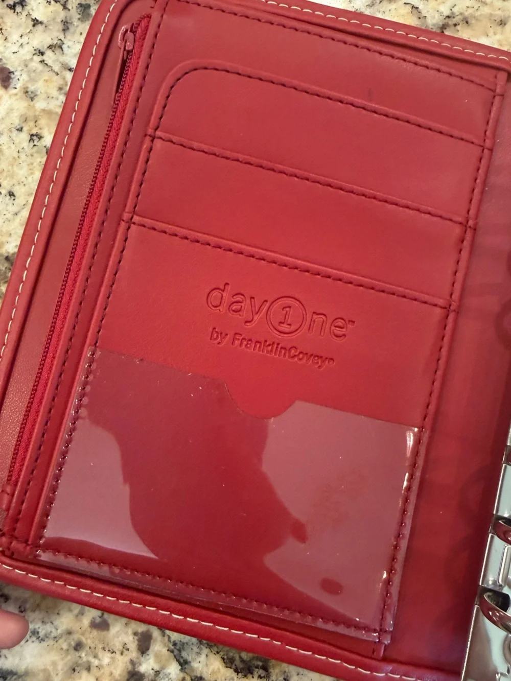 Franklin Covey Red Classic Day One Planner New Organizer Wallet